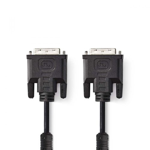 Nedis DVI-I 24+5 tűs dugó - DVI-I 24+5 tűs dugó kábel 2m fekete (CCGP32050BK20)