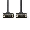 Nedis DVI-I 24+5 tűs dugó - DVI-I 24+5 tűs dugó kábel 2m fekete (CCGP32050BK20)