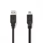   Nedis USB 2.0 USB A - Hirose min 4 tűs kábel fekete 2m (CCGP60200BK20)