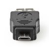 Nedis micro B dugó - A aljzat USB 2.0 Adapter fekete (CCGP60901BK)
