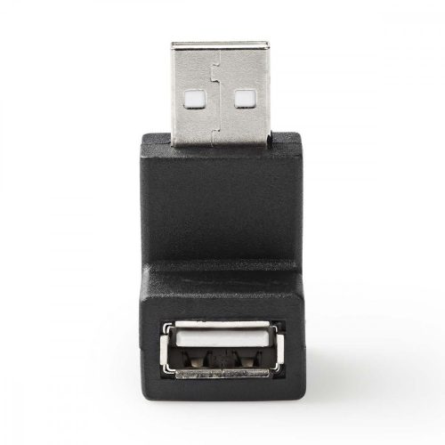 Nedis USB dugó - USB aljzat derékszögű 90 fok adapter (CCGP60930BK)