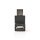 Nedis USB dugó - USB aljzat derékszögű 270 fok adapter (CCGP60940BK)