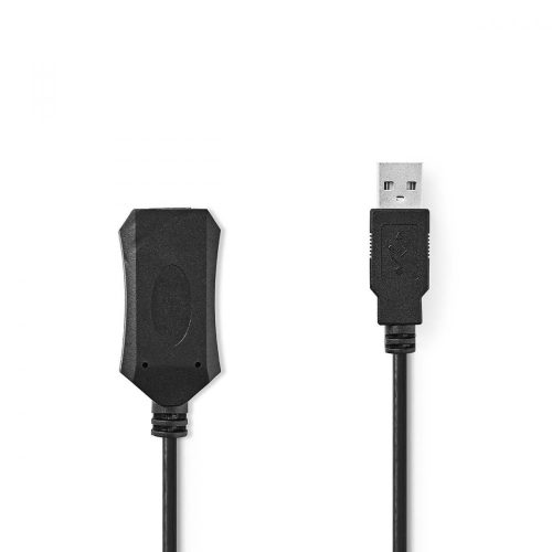 Nedis A dugó - A aljzat Aktív USB 2.0 Hosszabbítókábel 5m fekete (CCGP60EXTBK50)