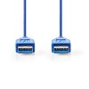 Nedis A dugó - A dugó USB 3.0 kábel 2m kék (CCGP61000BU20)