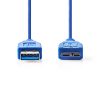 Nedis A dugó - micro B dugó USB 3.0 kábel 0.5m kék (CCGP61500BU05)