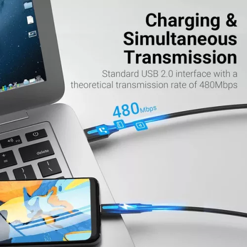 Vention USB 2.0 micro to USB C adapter (CDXB0)