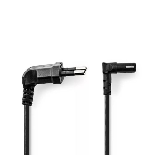 Nedis Európai dugó - IEC-320-C7 tápkábel 2m fekete (CEGL11075BK20)
