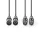 Nedis 2x XLR 3 pólusú hosszabbító kábel 1.5m (COTH15030GY15)