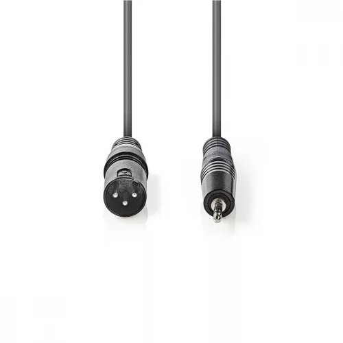 Nedis sztereó XLR 3 pólusú Dugó - 3.5 Jack dugó 3m (COTH15300GY30)