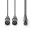 Nedis 2db XLR 3 tűs dugó - 3.5 mm-es dugó audio kábel 3m szürke (COTH15310GY30)