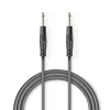 Nedis 6.35 mm-es dugó - 6.35 mm-es dugó Egyensúlyozatlan audio kábel 5m szürke (COTH23000GY50)