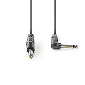   Nedis jack 6.35 mono 90 fokos audio kábel 3m (COTH23005GY30)