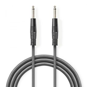 Nedis 6.35mm audio kábel 5m szürke (COTH23020GY50)