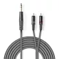 Nedis sztereó Jack 6.35" - 2x RCA 1.5m kábel (COTH23300GY15)
