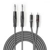Nedis 2x 6.35mm Jack monó dugó - 2x RCA monó dugó 1.5m (COTH23320GY15)