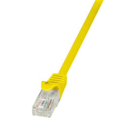 Logilink - patch kábel, Cat5e UTP 0.25m sárga (CP1017U)