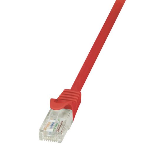 Logilink - patch kábel, Cat5e UTP 2m piros (CP1054U)