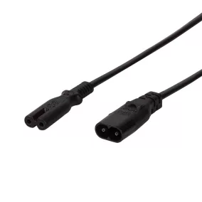 Logilink euro C7 C8 tápkábel hosszabbító 2m (CP129)