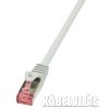 Logilink patch kábel, Cat6 S/FTP PIMF PrimeLine 0.5m, szürke (CQ2022S)