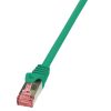 Logilink patch kábel, Cat6 S/FTP PIMF PrimeLine 0.5m zöld (CQ2025S)