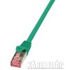 Logilink patch kábel, Cat6 S/FTP PIMF PrimeLine 0.5m zöld (CQ2025S)