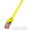 Logilink patch kábel, Cat6 S/FTP PIMF PrimeLine 0.5m sárga (CQ2027S)