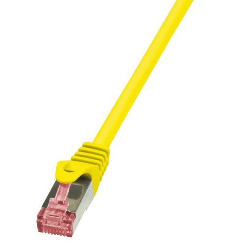 Logilink patch kábel, Cat6 S/FTP PIMF PrimeLine 1m sárga (CQ2037S)