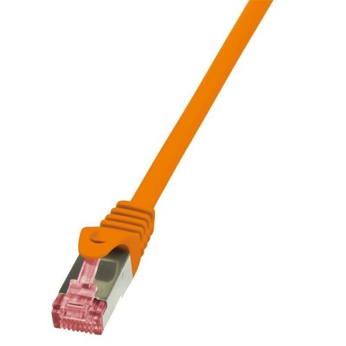 Logilink patch kábel, Cat6 S/FTP PIMF PrimeLine 1m narancssárga (CQ2038S)