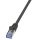 Logilink patch kábel Cat6A 10G S/FTP PIMF PrimeLine 1m fekete (CQ3033S)