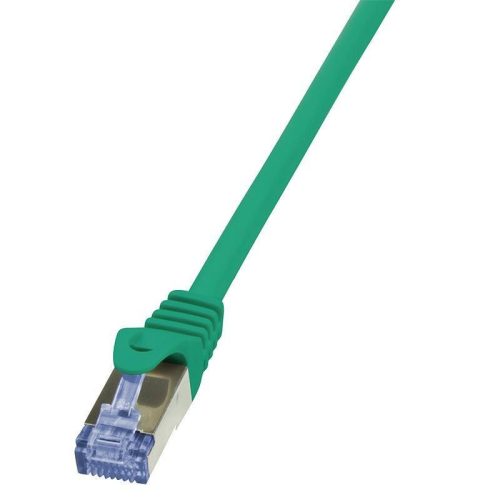 Logilink patch kábel Cat6A 10G S/FTP PIMF PrimeLine zöld 1m (CQ3035S)