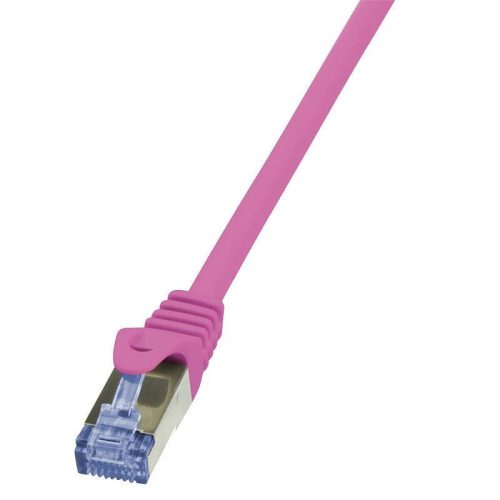 Logilink patch kábel Cat6A 10G S/FTP PIMF PrimeLine rózsaszín 10m (CQ3099S)