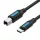 Vention USB-C to USB 2.0 B kábel, 1m (CQUBF)