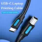 Vention USB-C to USB 2.0 B kábel, 2m (CQUBH)