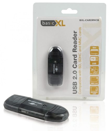 Nedis SD/SDHC/MMC USB 2.0 kártyaolvasó (CRDRU2100BK)