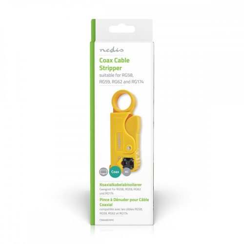 Nedis kábelcsupaszító Koax csatlakozókhoz (CSGG49510YE)