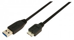 Logilink USB 3.0 A USB 3.0 micro B kábel 1m (CU0026)
