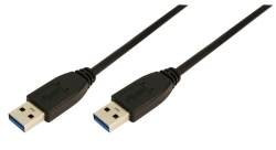 Logilink - USB 3.0 A - USB 3.0 A kábel 1m (CU0038)