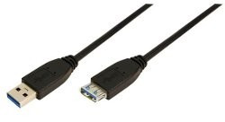 Logilink - USB 3.0 A hosszabbító kábel 3m (CU0043)