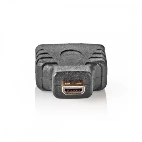   Nedis HDMI micro-csatlakozó - HDMI-aljzat HDMI adapter fekete (CVGB34907BK)