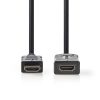 Nedis HDMI 1.4 ethernet hosszabbító 2m kábel fekete (CVGL34090BK20)