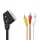 Nedis SCART dugó - 3db RCA dugó kapcsolható SCART kábel 1m (CVGP31130BK10)