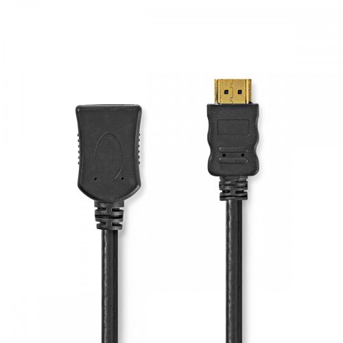 Nedis HDMI 1.4 hosszabbító kábel 3m aranyozott (CVGP34090BK30)