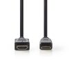 Nedis mini HDMI 1.4 kábel 2m fekete (CVGP34500BK20)