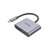 Unitek Prémium Hub USB C HDMI VGA USB-A és PD 100W (D1049A)