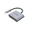 Unitek Prémium Hub USB C HDMI VGA USB-A és PD 100W (D1049A)