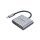 Unitek Prémium Hub USB C HDMI VGA USB-A és PD 100W (D1049A)