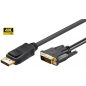 Microconnect DisplayPort 1.2 - DVI-D 24+1 4K 30Hz kábel