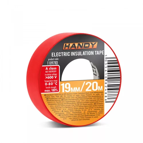 Handy szigetelőszalag 19mm/20m piros (11097RD)