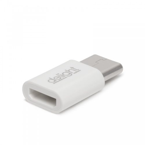 Delight micro USB anya - USB C apa adapter (55448C)