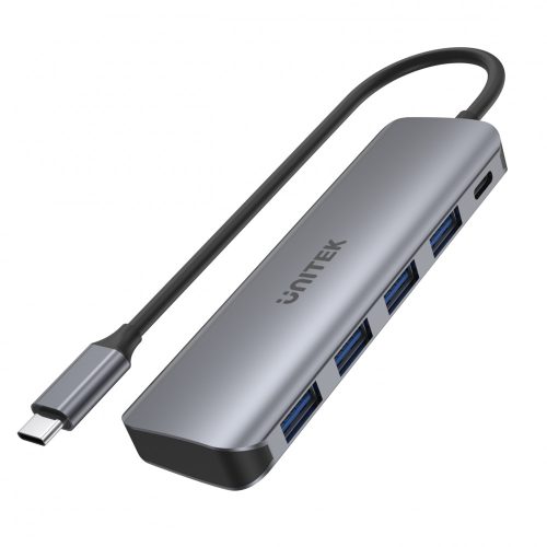 Unitek Prémium USB Type C - 4 portos HUB + PD 100W (H1107B)